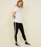 Thumbnail for your product : New Look Petite Black Double Side Stripe Leggings