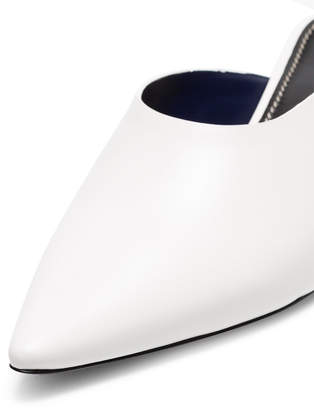 Proenza Schouler white 40 leather point toe mules