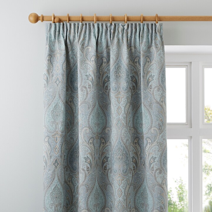 Dunelm Novello DuckEgg Pencil Pleat Curtains Blue ShopStyle