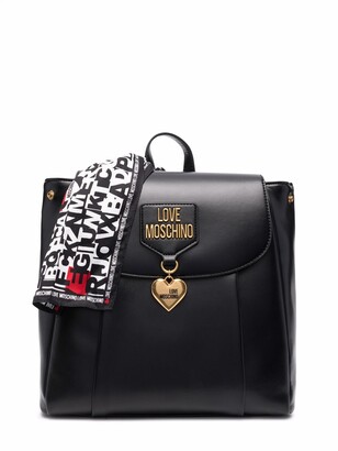 Love Moschino Scarf-Detail Backpack