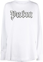 Thumbnail for your product : Palm Angels logo print long-sleeve T-shirt
