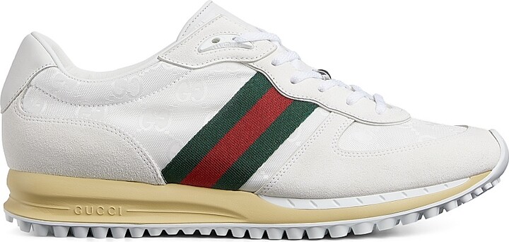 Gucci Men's Re-Motion Low-Top Sneakers - Light Brown - Size 10