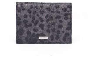 Dolce & Gabbana Leopard Print Leather Billfold Wallet