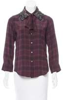 Thumbnail for your product : Marc Jacobs Embellished Silk Blouse