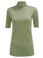 Thumbnail for your product : R KON Women Polo Turtle Neck Short Sleeve Ladies T Shirt TOP