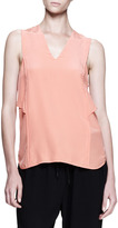 Thumbnail for your product : Alexander Wang Cross-Back Shirttail Tank