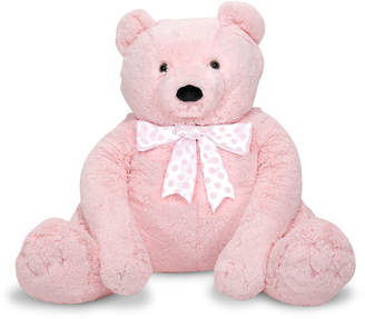 Melissa & Doug Jumbo Teddy Bear, Light Pink