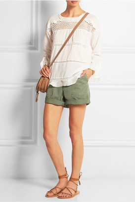 Madewell Cotton and linen-blend twill shorts