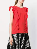 Thumbnail for your product : Liu Jo Tribal frilled blouse
