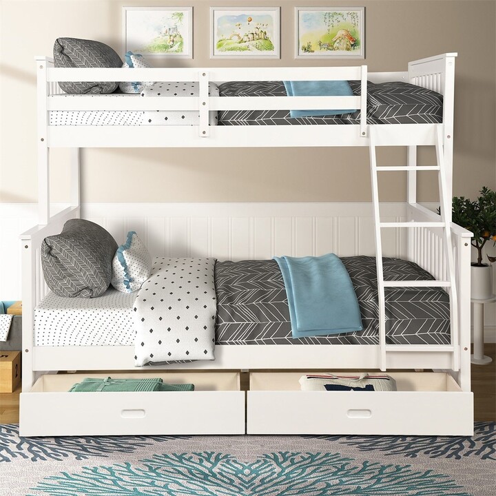 Merax Twin Over Full Bunk Bed With, Merax Bunk Bed