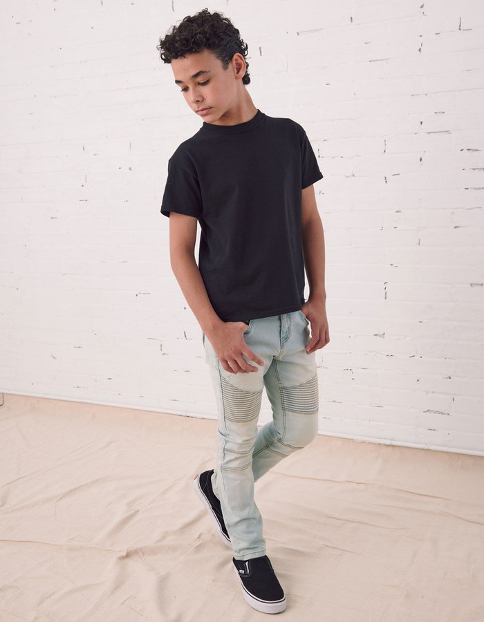 boys skinny moto jeans