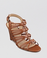 Thumbnail for your product : Ivanka Trump Open Toe Wedge Sandals - Boo