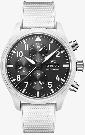 IWC Mens Lake Tahoe Ceramic Pilot's Chronograph Top-Edition Edition Ceramic Automatic Watch 44.5mm