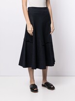 Thumbnail for your product : Y's Asymmetric Patchwork Skirt