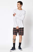 Thumbnail for your product : PacSun Drop Skinny Plaid French Terry Drawstring Shorts