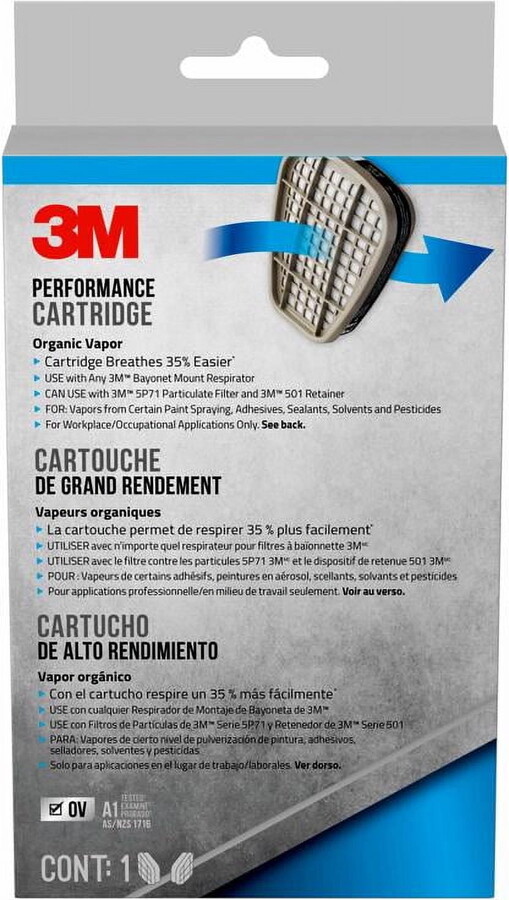 3M Sanding and Lead Paint Removal Replacement Cartridge Gray 1 pair