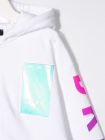 Thumbnail for your product : DKNY Logo Print Patch Hoodie