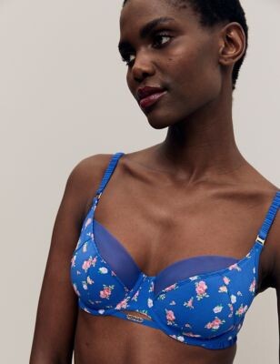 M&S X GHOST Floral Print Wired Full Cup Bra A-E - ShopStyle