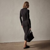 Thumbnail for your product : James Perse Recycled Brushed Jersey Ruched Turtleneck Dress