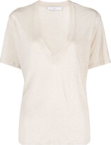 Thumbnail for your product : IRO V-neck linen T-shirt