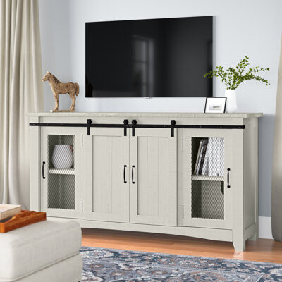 Rosalind Wheeler Kinsella Solid Wood TV Stand