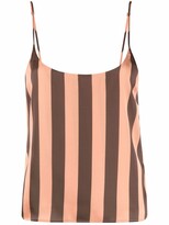 Thumbnail for your product : Manuel Ritz Striped Open-Back Camisole Top