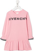 Thumbnail for your product : Givenchy Kids Logo Crew-Neck Knit Dress