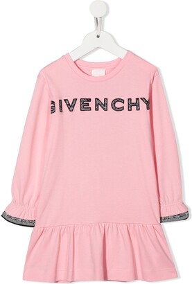 Givenchy Kids Logo Crew-Neck Knit Dress