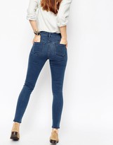 Thumbnail for your product : ASOS Ridley High Waist Skinny Ankle Grazer Jeans in Florence Blue Wash