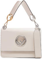 Thumbnail for your product : Fendi Logo Flap Bag in Grey | FWRD