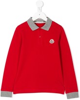 Thumbnail for your product : Moncler Enfant Long Sleeve Polo Shirt