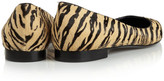 Thumbnail for your product : Saint Laurent Tiger-print calf hair point-toe flats