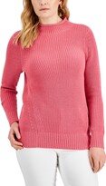 Thumbnail for your product : Karen Scott Women's Cotton Mock-Neck Sweater, Created for Macy's