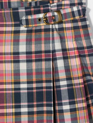 Ralph Lauren Kids tartan-check A-line kilt skirt
