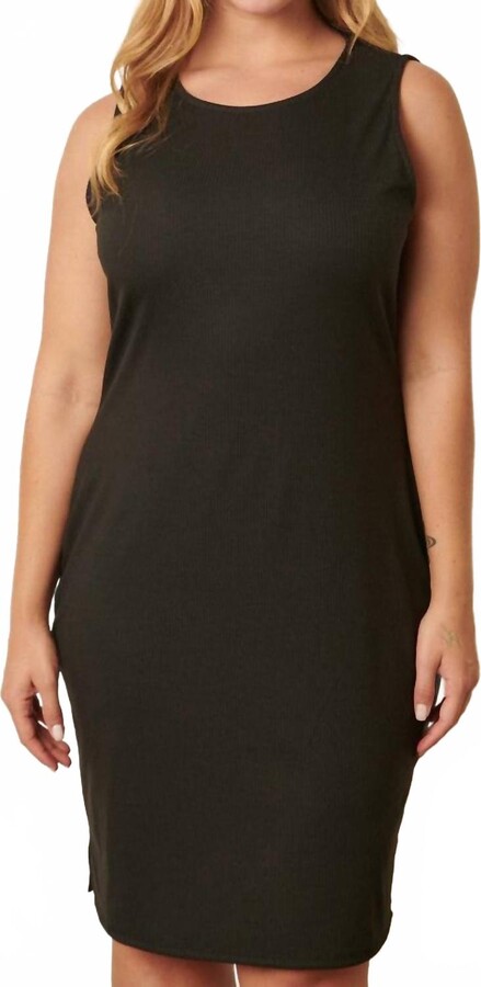 mittoshop Rib Knit Tank Mini Dress In Black