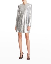 Thumbnail for your product : Halston Cai Sequin Cowl-Back Dress