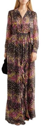 Giambattista Valli Ruffled Floral-print Silk-georgette Maxi Skirt