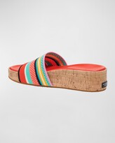 Thumbnail for your product : Kate Spade Breeze Logo Jacquard Slide Sandals