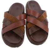 Thumbnail for your product : Frye Leather & Suede Strap Sandals