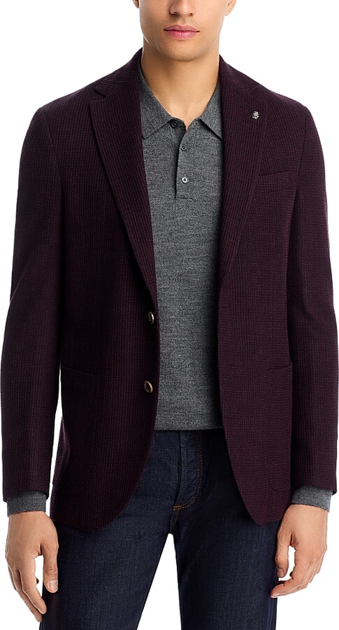 Jack Victor Hampton Textured Jersey Regular Fit Unstructured Sport Coat