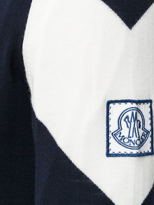 Moncler Gamme Bleu logo plaque knitted cardigan