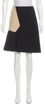 Thumbnail for your product : Marni Colorblock Linen-Blend Skirt
