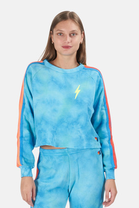 Aviator nation neon blue hoodie Clearance