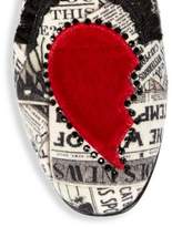 Thumbnail for your product : Charlotte Olympia Heartbroken Velvet Slippers