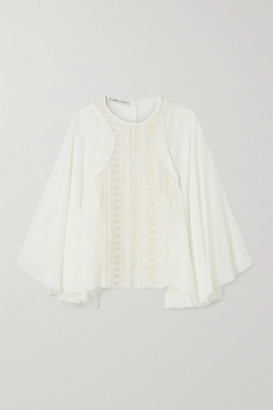 off white chiffon blouse