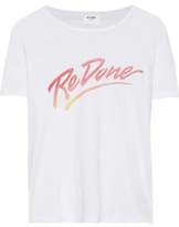 Thumbnail for your product : RE/DONE Printed Cotton-jersey T-shirt