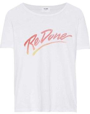 RE/DONE Printed Cotton-jersey T-shirt