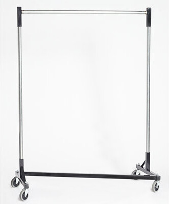 Quality Fabricators 51" W Heavy Duty Single Quickrail Garment Rack