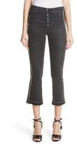 Thumbnail for your product : Veronica Beard Carolyn Ribbon Stripe Baby Boot Jeans