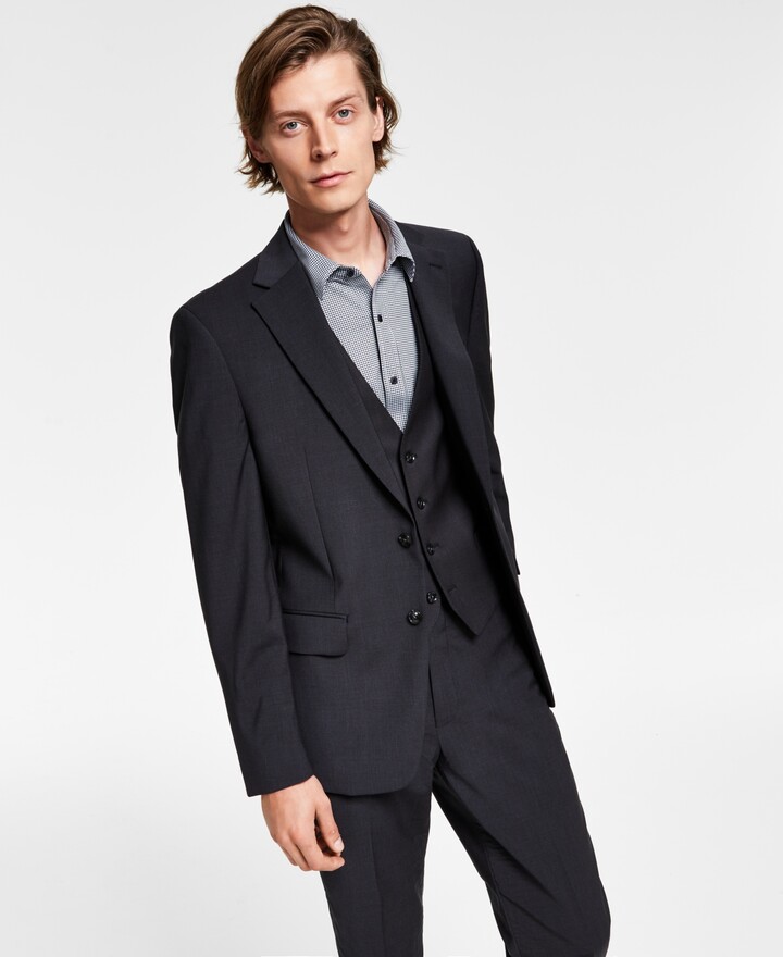 Calvin Klein Men's Infinite Stretch Solid Slim-Fit Suit Jacket - ShopStyle